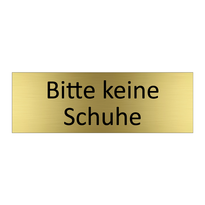 Bitte keine Schuhe