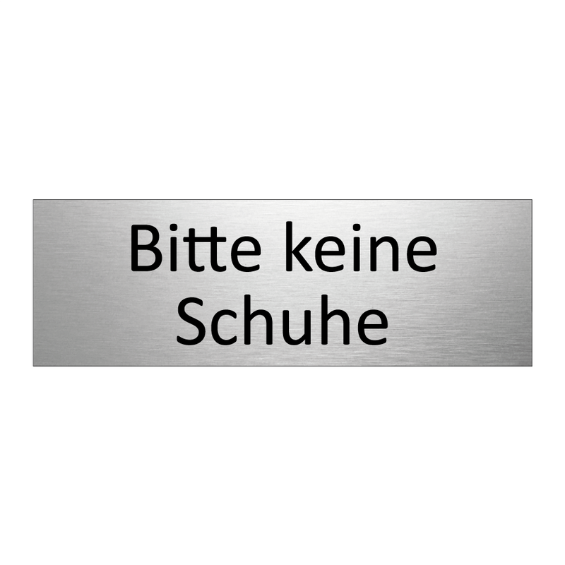 Bitte keine Schuhe
