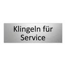 Klingeln für Service