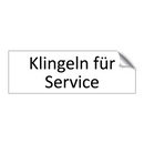 Klingeln für Service