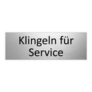 Klingeln für Service