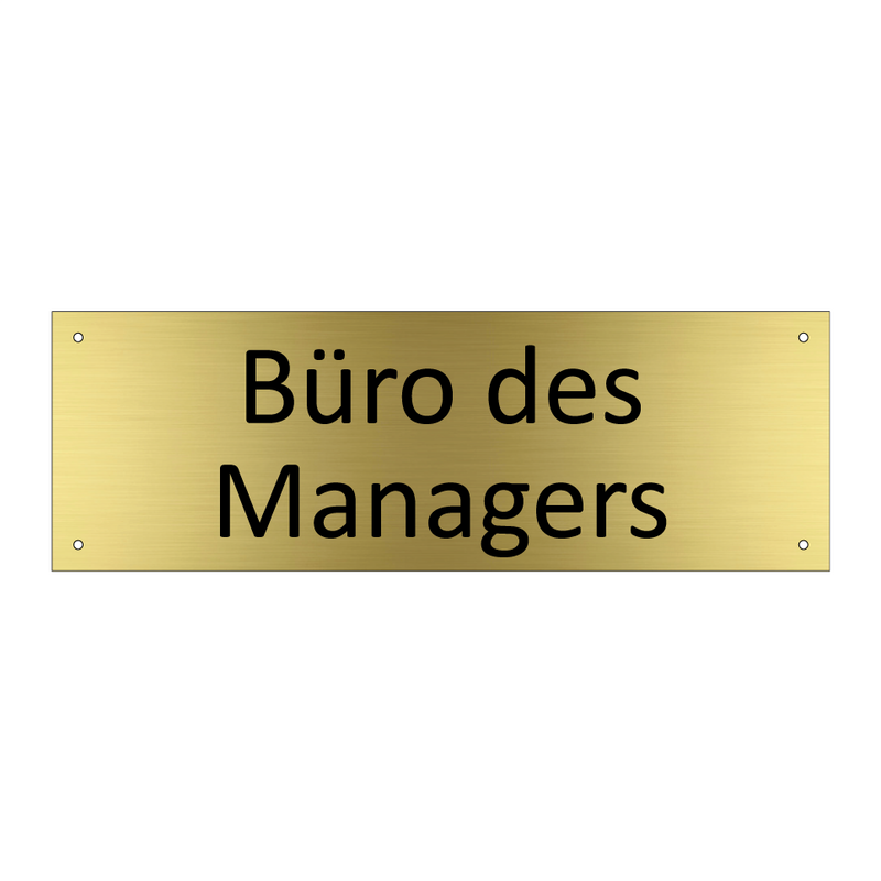 Büro des Managers