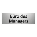 Büro des Managers