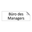 Büro des Managers