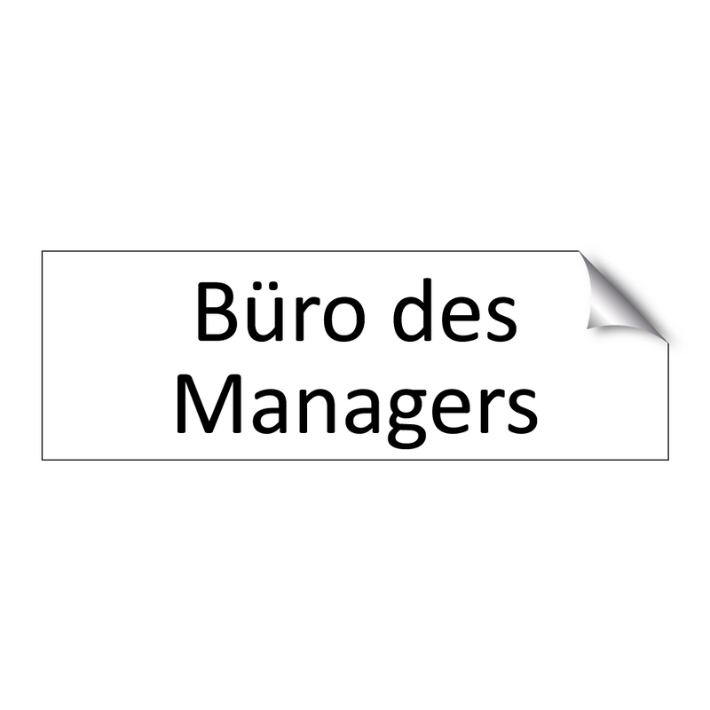 Büro des Managers