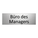 Büro des Managers