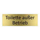 Toilette außer Betrieb