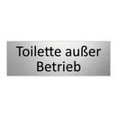 Toilette außer Betrieb