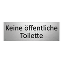 Keine öffentliche Toilette