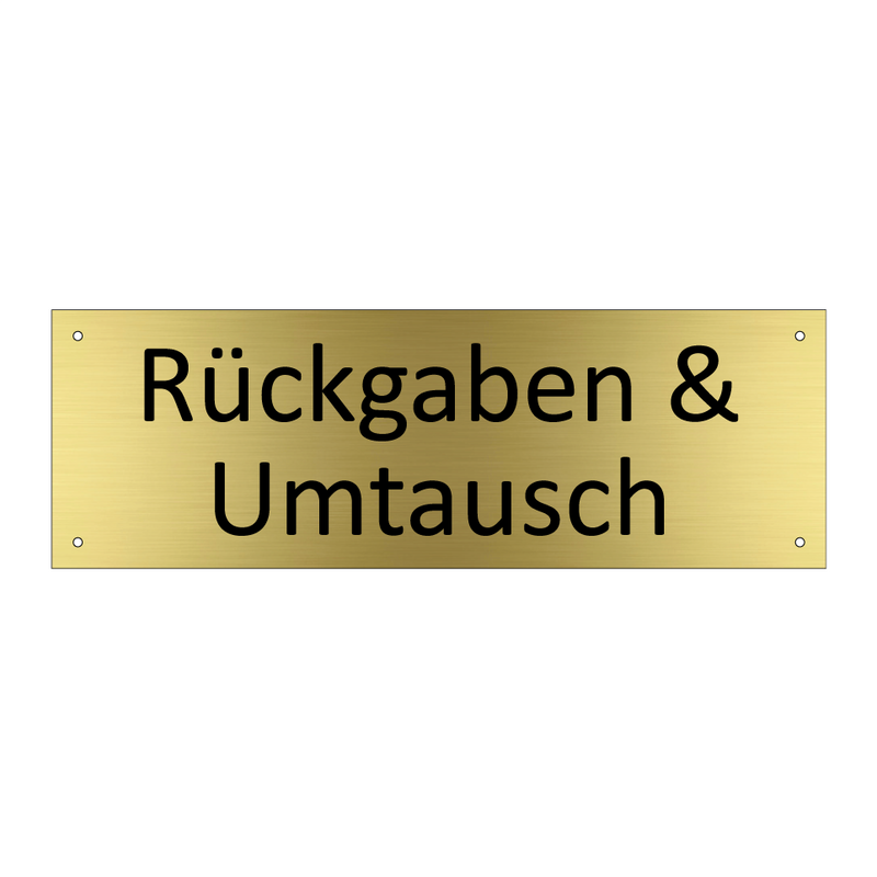 Rückgaben & Umtausch