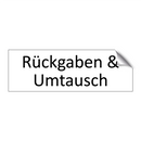 Rückgaben & Umtausch