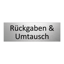 Rückgaben & Umtausch