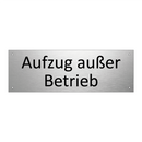Aufzug außer Betrieb