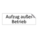 Aufzug außer Betrieb