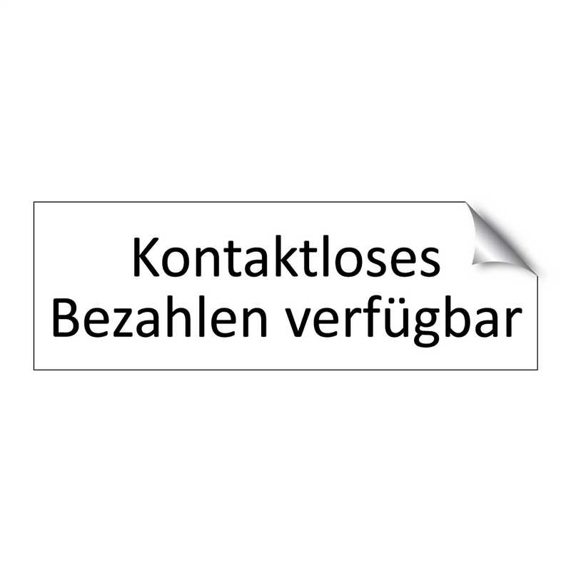 Kontaktloses Bezahlen verfügbar