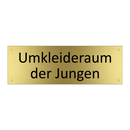 Umkleideraum der Jungen