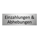 Einzahlungen & Abhebungen