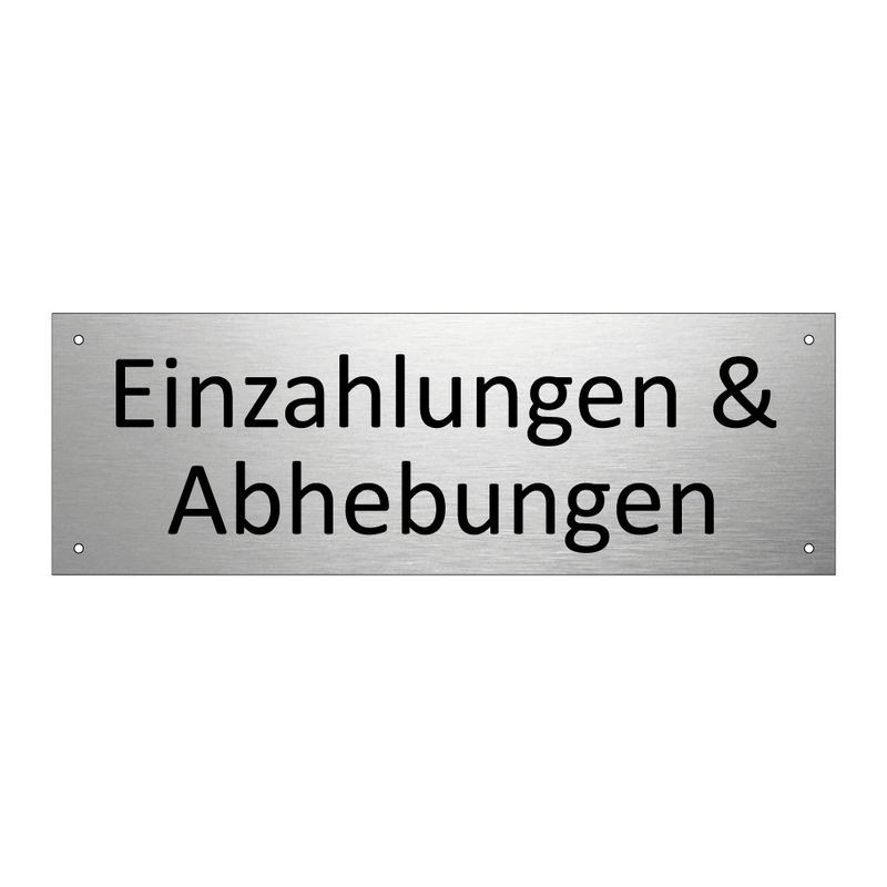 Einzahlungen & Abhebungen