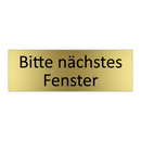 Bitte nächstes Fenster