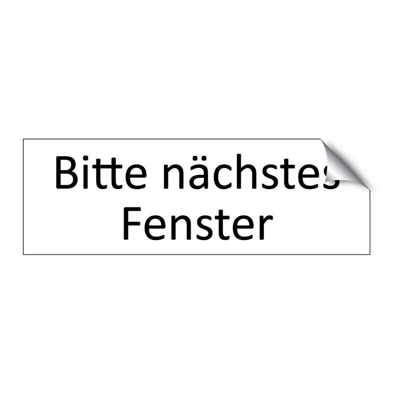 Bitte nächstes Fenster