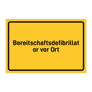 Bereitschaftsdefibrillator vor Ort & Bereitschaftsdefibrillator vor Ort