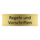 Regeln und Vorschriften