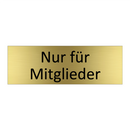 Nur für Mitglieder