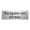 Rückgabe von Körben