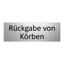 Rückgabe von Körben