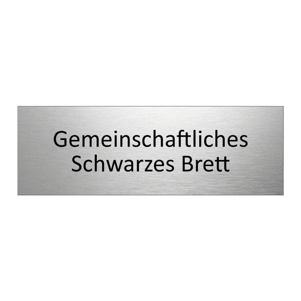 Gemeinschaftliches Schwarzes Brett