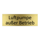 Luftpumpe außer Betrieb