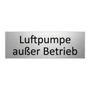 Luftpumpe außer Betrieb