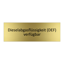 Dieselabgasflüssigkeit (DEF) verfügbar