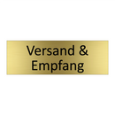 Versand & Empfang