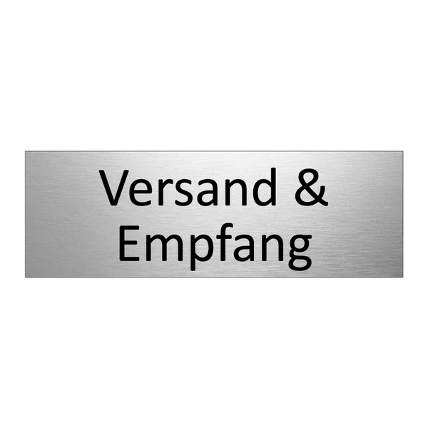 Versand & Empfang