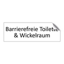 Barrierefreie Toilette & Wickelraum