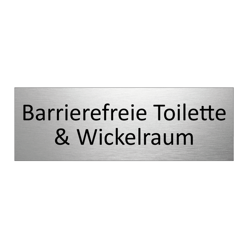 Barrierefreie Toilette & Wickelraum