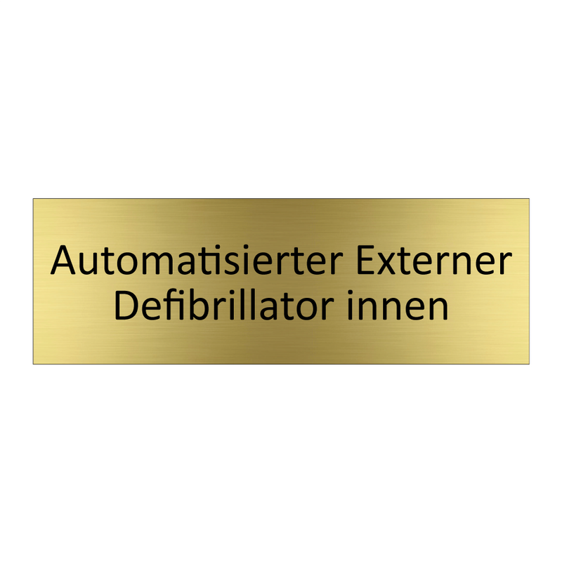 Automatisierter Externer Defibrillator innen