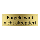 Bargeld wird nicht akzeptiert