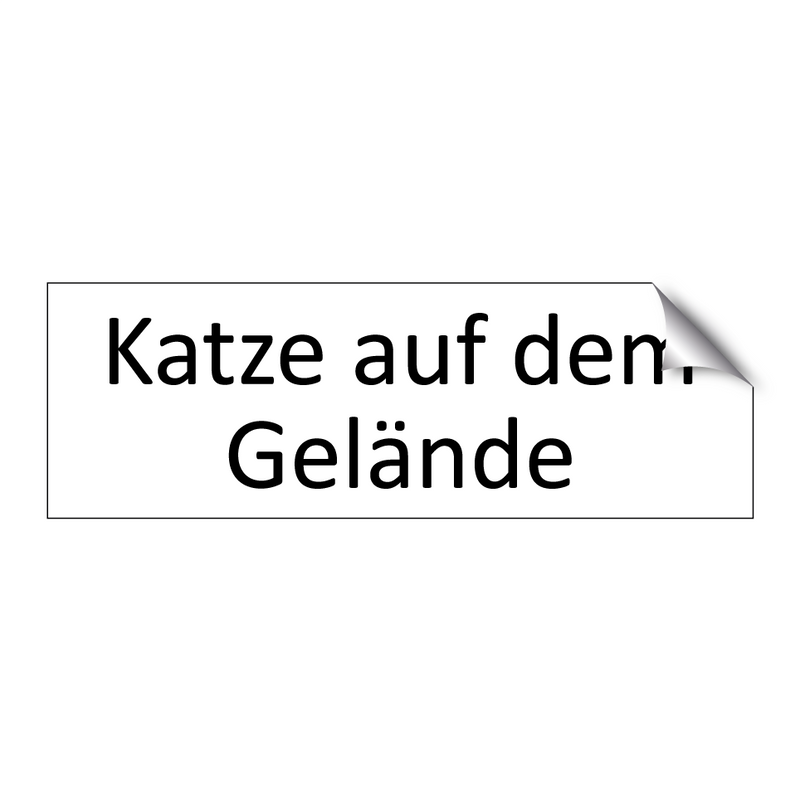 Katze auf dem Gelände