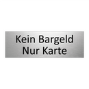 Kein Bargeld Nur Karte