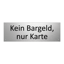 Kein Bargeld, nur Karte