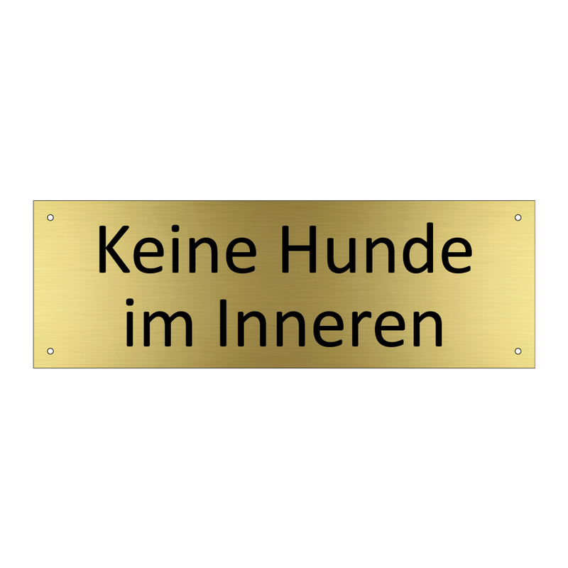 Keine Hunde im Inneren