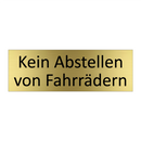 Kein Abstellen von Fahrrädern