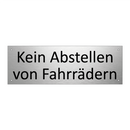 Kein Abstellen von Fahrrädern