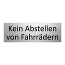 Kein Abstellen von Fahrrädern