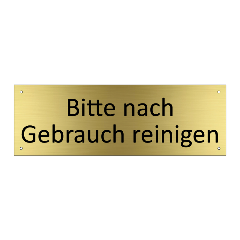 Bitte nach Gebrauch reinigen
