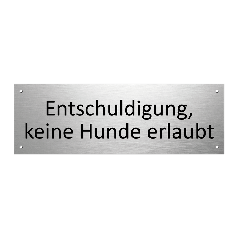 Entschuldigung, keine Hunde erlaubt