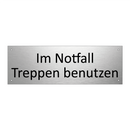 Im Notfall Treppen benutzen