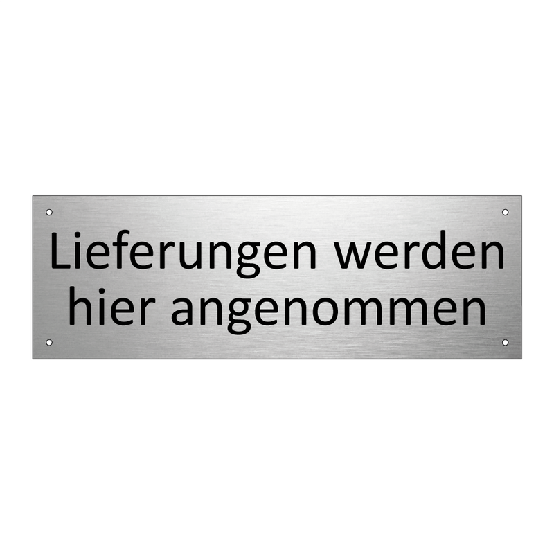 Lieferungen werden hier angenommen